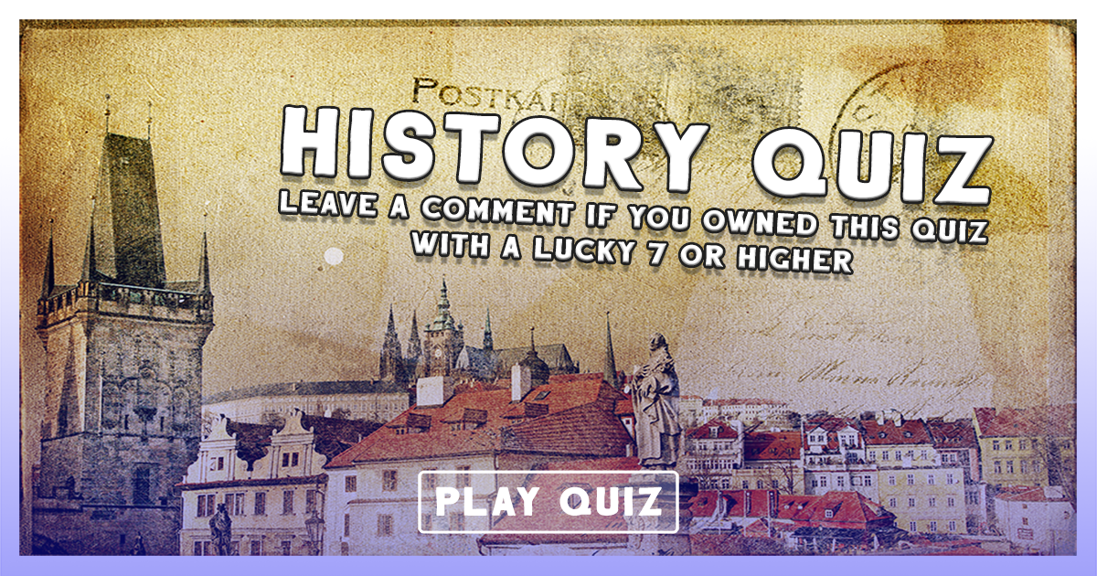 Banner for Test Your Knowledge with this History Quiz.