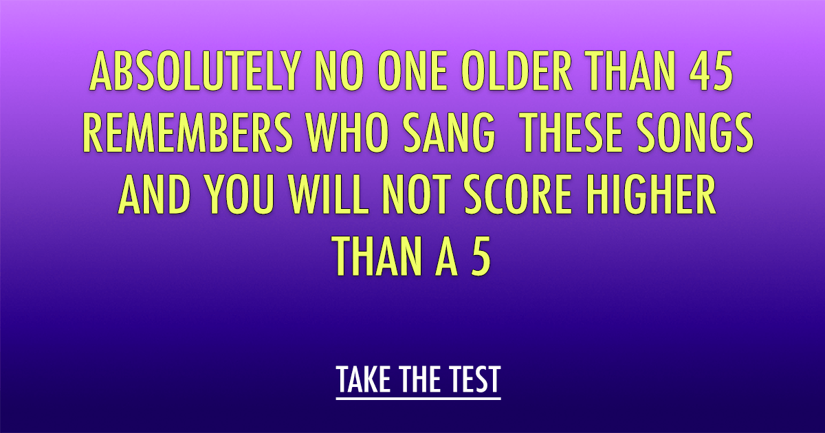 Banner for Would you be able to recognize the singer of these songs?