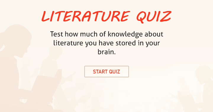 Banner for Only bookworms are allowed to take this quiz!
