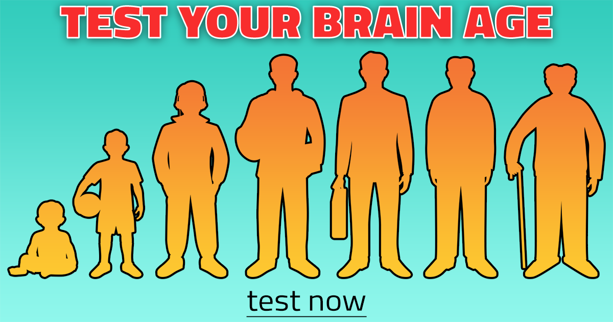Banner for Here you can test your brain age.