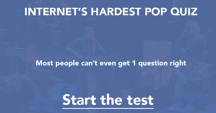 Banner for The most challenging pop music quiz online
