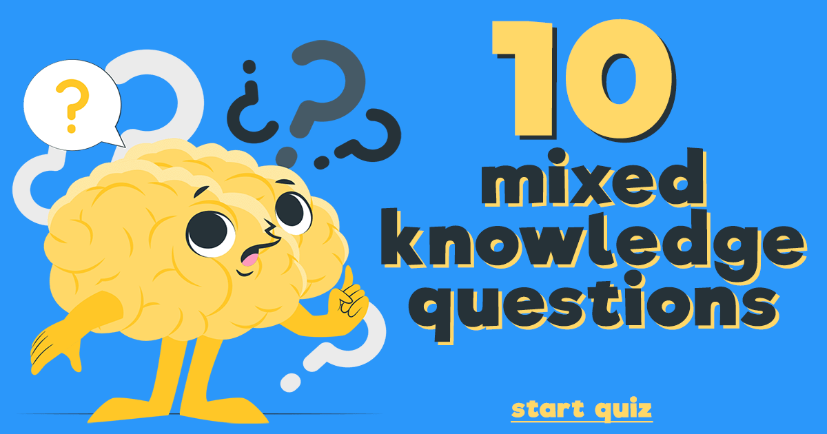 Banner for Evaluating knowledge through 10 questions.