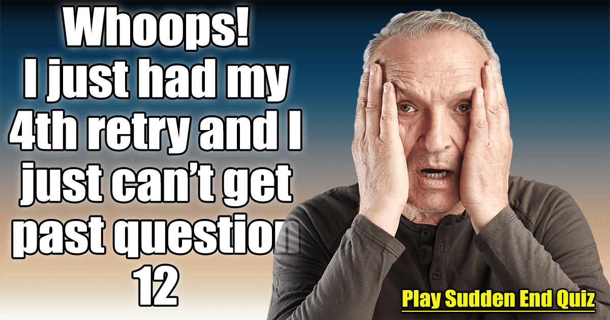 Banner for HARD Knowledge Quiz: Sudden End