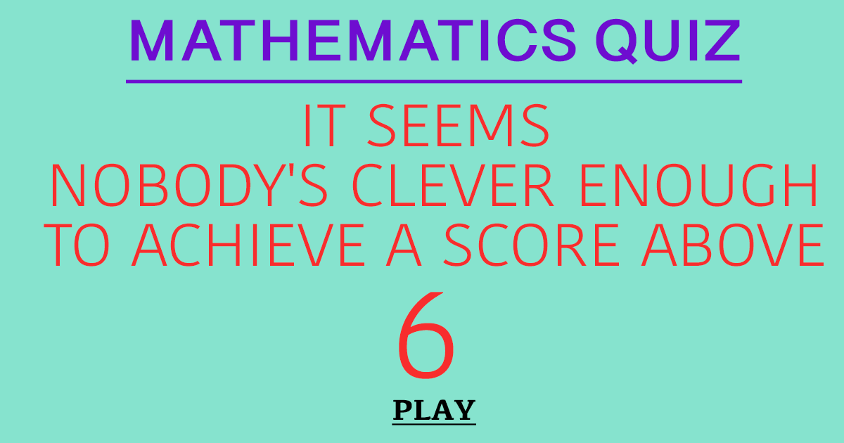 Banner for Quiz on Mathematics.