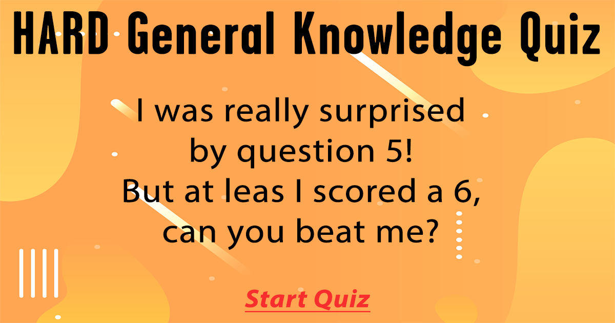 Banner for Challenging General Knowledge Quiz