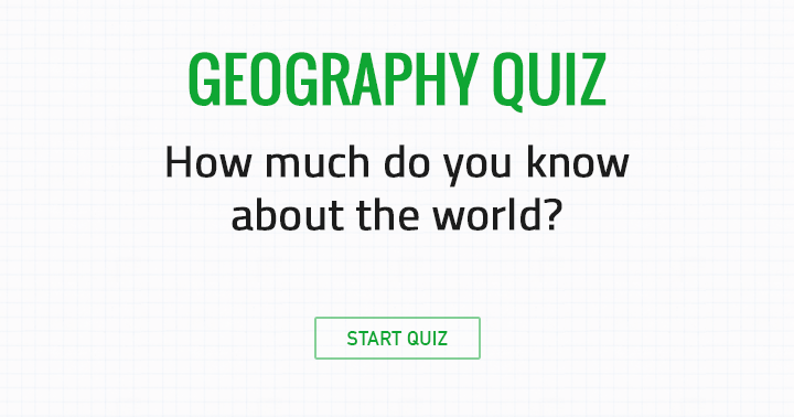 Banner for What is your level of knowledge about the world?