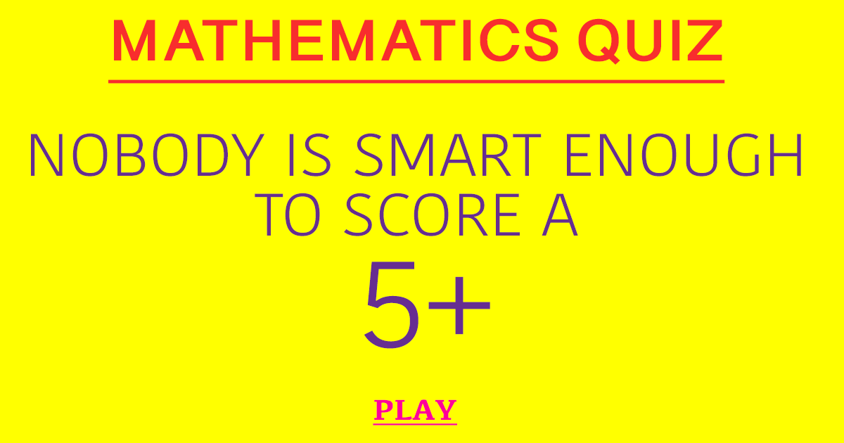 Banner for Math Quiz