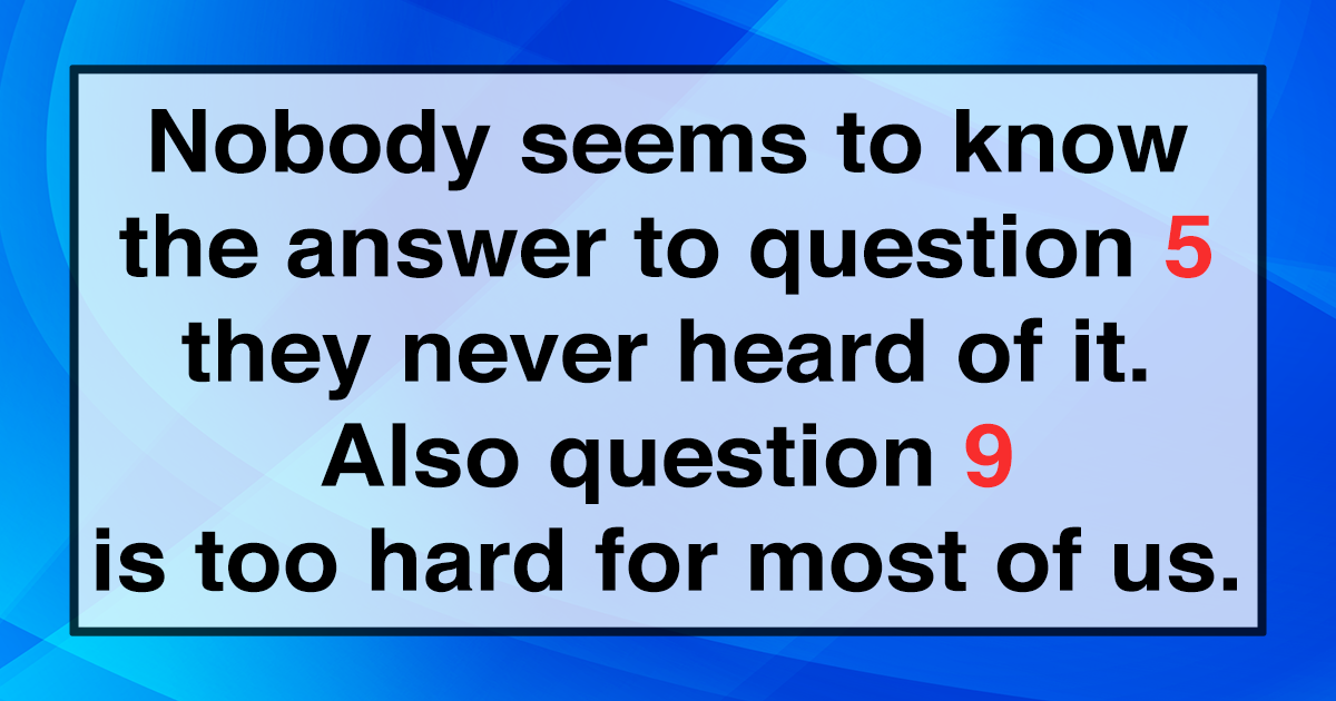 Banner for Quiz Testing Your Knowledge