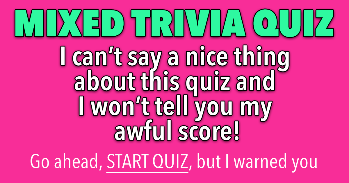 Banner for We warned you, so don't blame us!