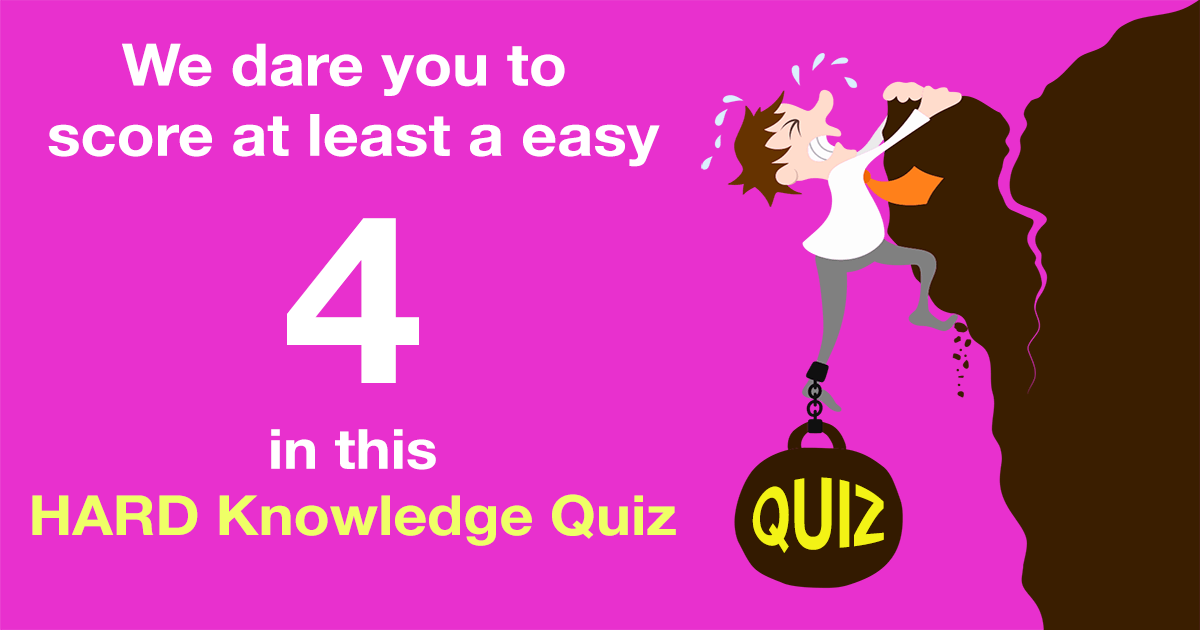 Banner for Challenging Knowledge Quiz