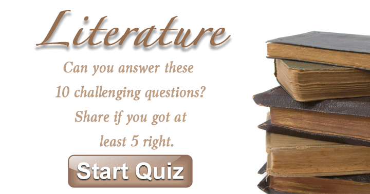 Banner for Are you able to respond to these ten literary queries?