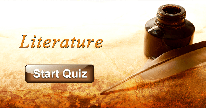 Banner for Can you correctly answer 10 questions about literature?