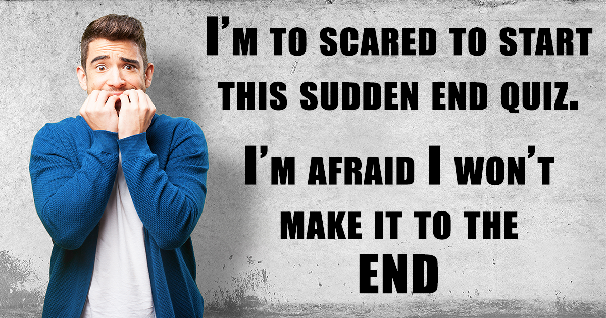 Banner for Abrupt Conclusion Quiz