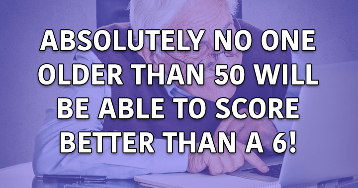 Banner for Are you over 50 and capable of scoring above a 6?