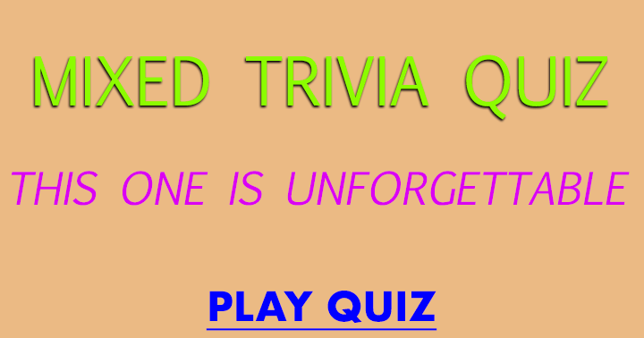 Banner for A Memorable Quiz