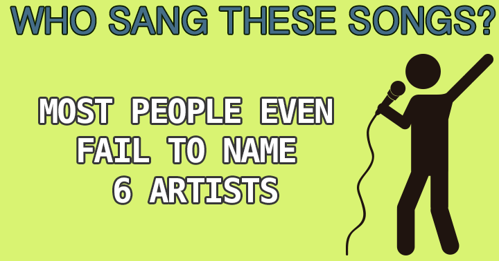 Banner for Can you identify at least 6 artists?