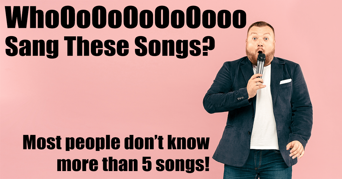 Banner for Can you identify the singers of these songs?