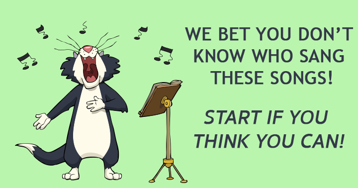 Banner for Try to guess the singer of these songs.