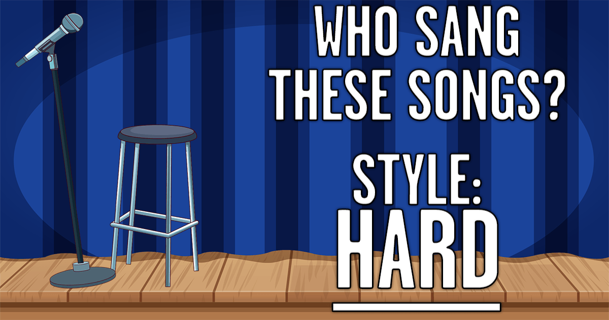 Banner for Do you know who sings these songs?