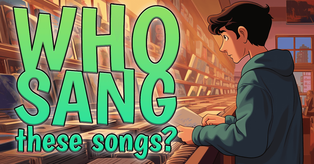 Banner for Can you identify the singer of these songs?