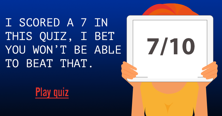 Banner for Are you able to achieve a score of 7 or higher?