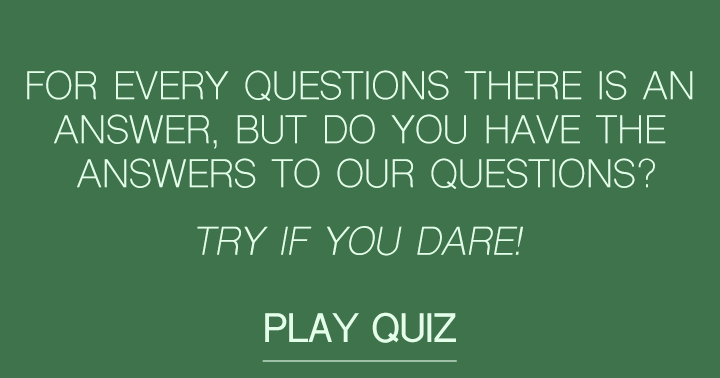 Banner for Do you know the answers?