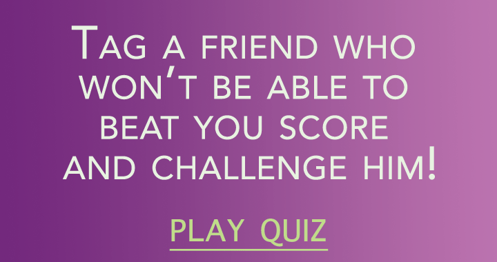 Banner for Who among your friends can't top your score? Tag them!