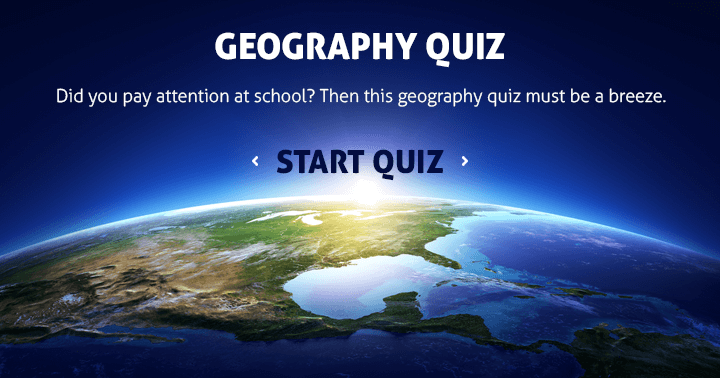 Banner for What is your level of knowledge in Geography?