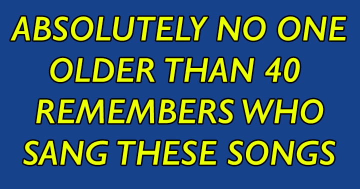 Banner for Are you aware of who performed these songs?