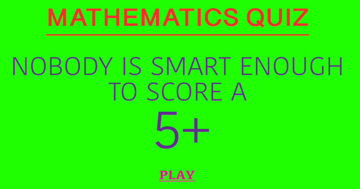 Banner for Mathematics Test