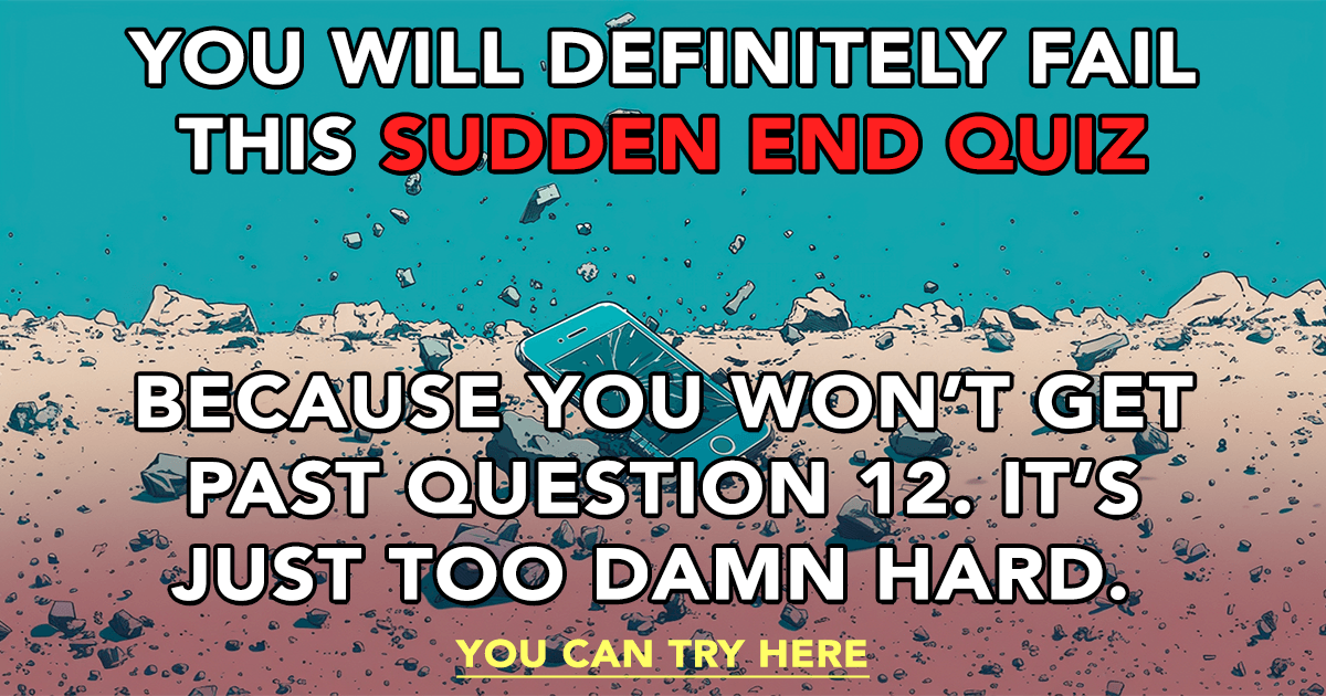 Banner for Sudden Termination of Quiz