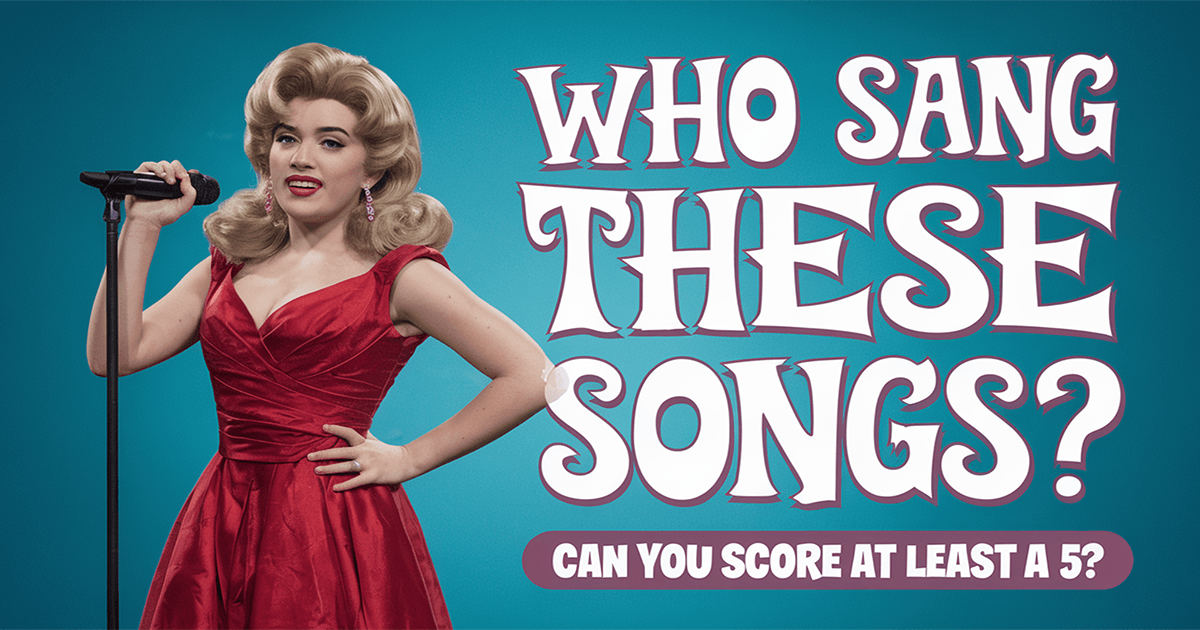 Banner for Can you tell us who sang these songs? 