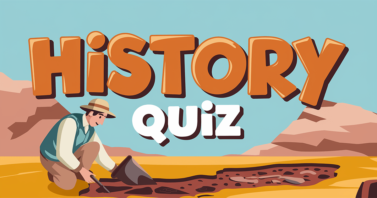 Banner for Quiz on historical events.