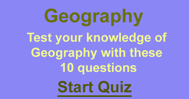 Banner for Geographical Trivia Test