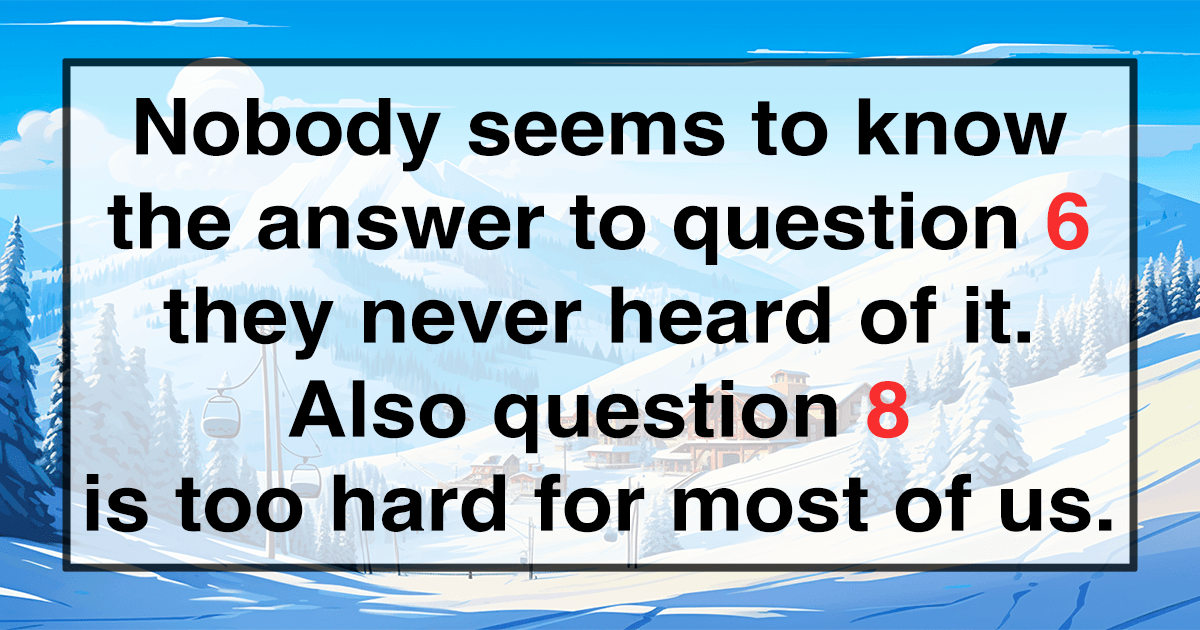 General Knowledge Quiz.