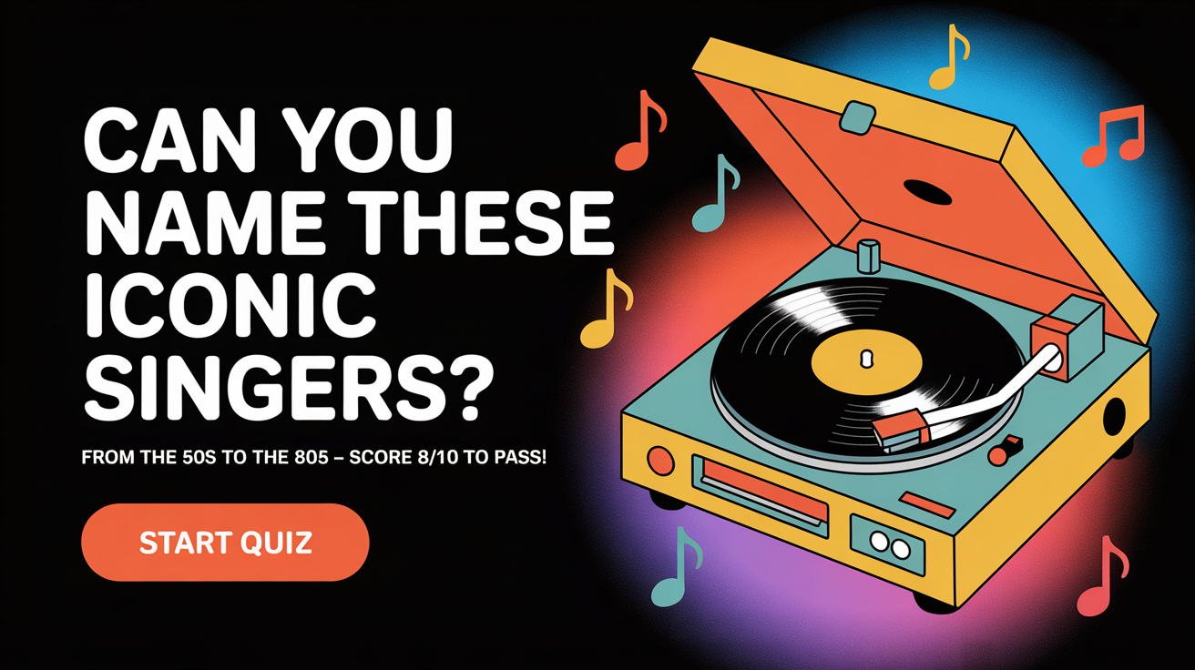 Banner for Can You Name These Iconic Singers?