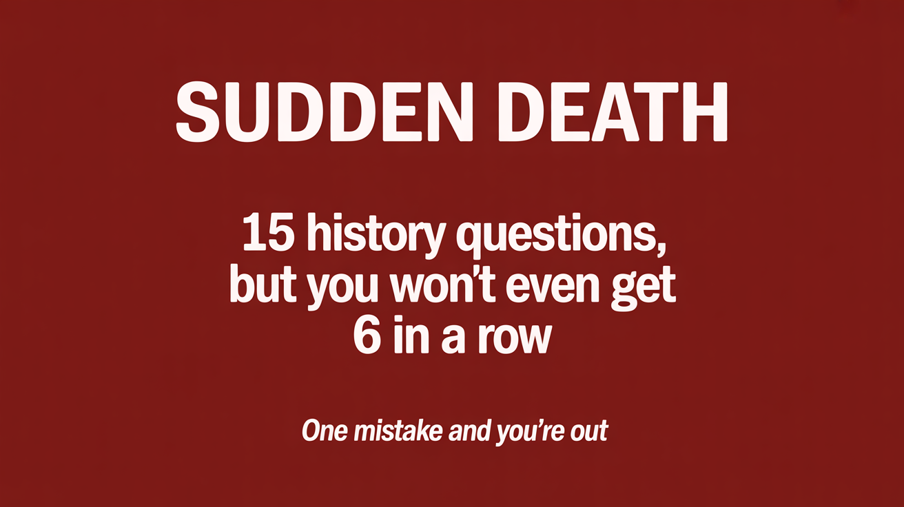 Banner for Quiz on historical events	