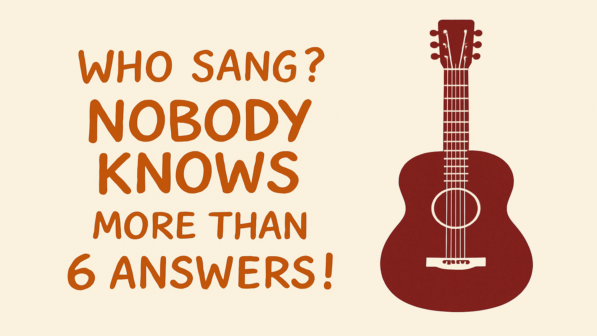 Banner for Who Sang this song