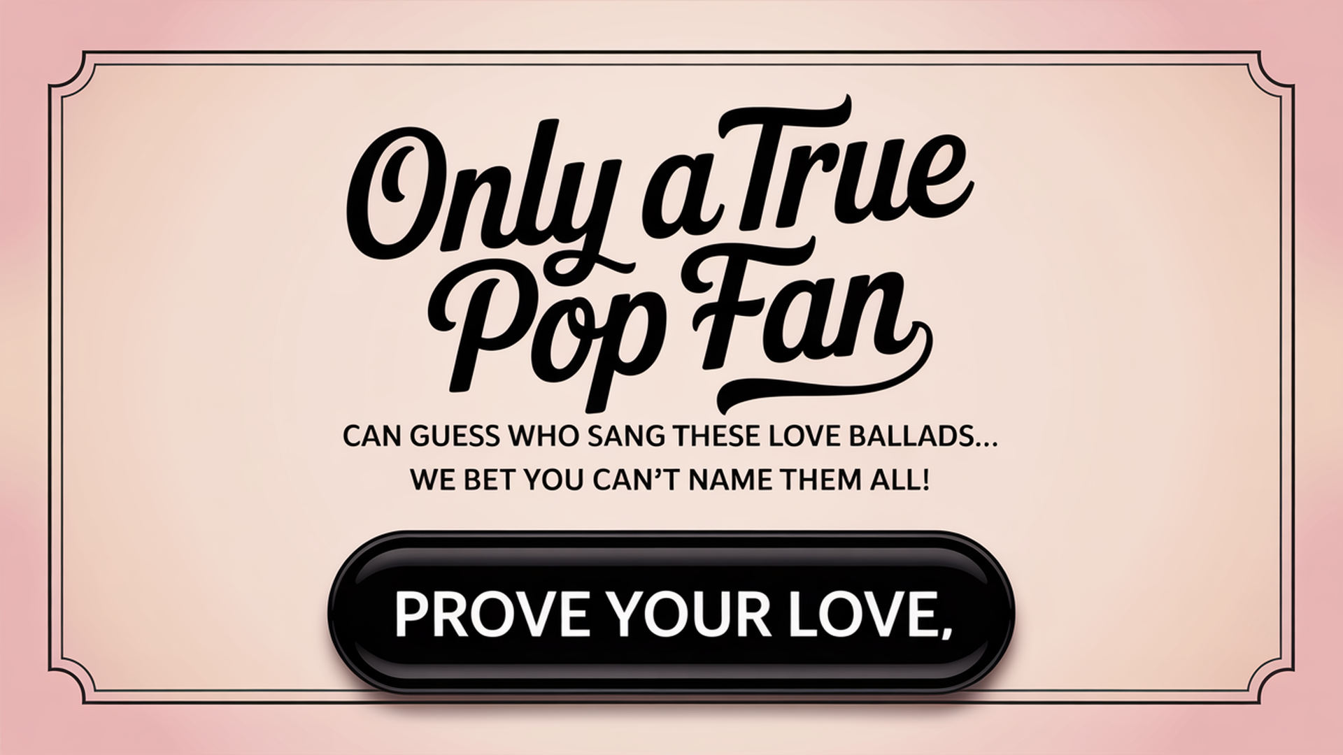 Banner for Who sang these love ballads?