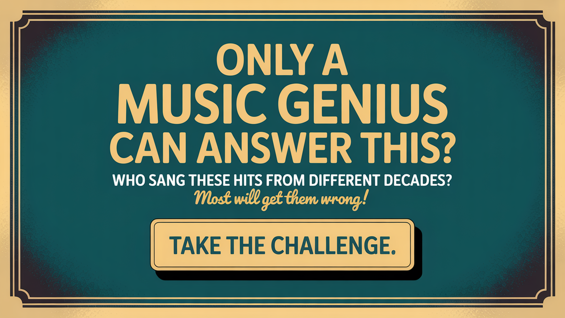 Banner for Are you a music genius?
