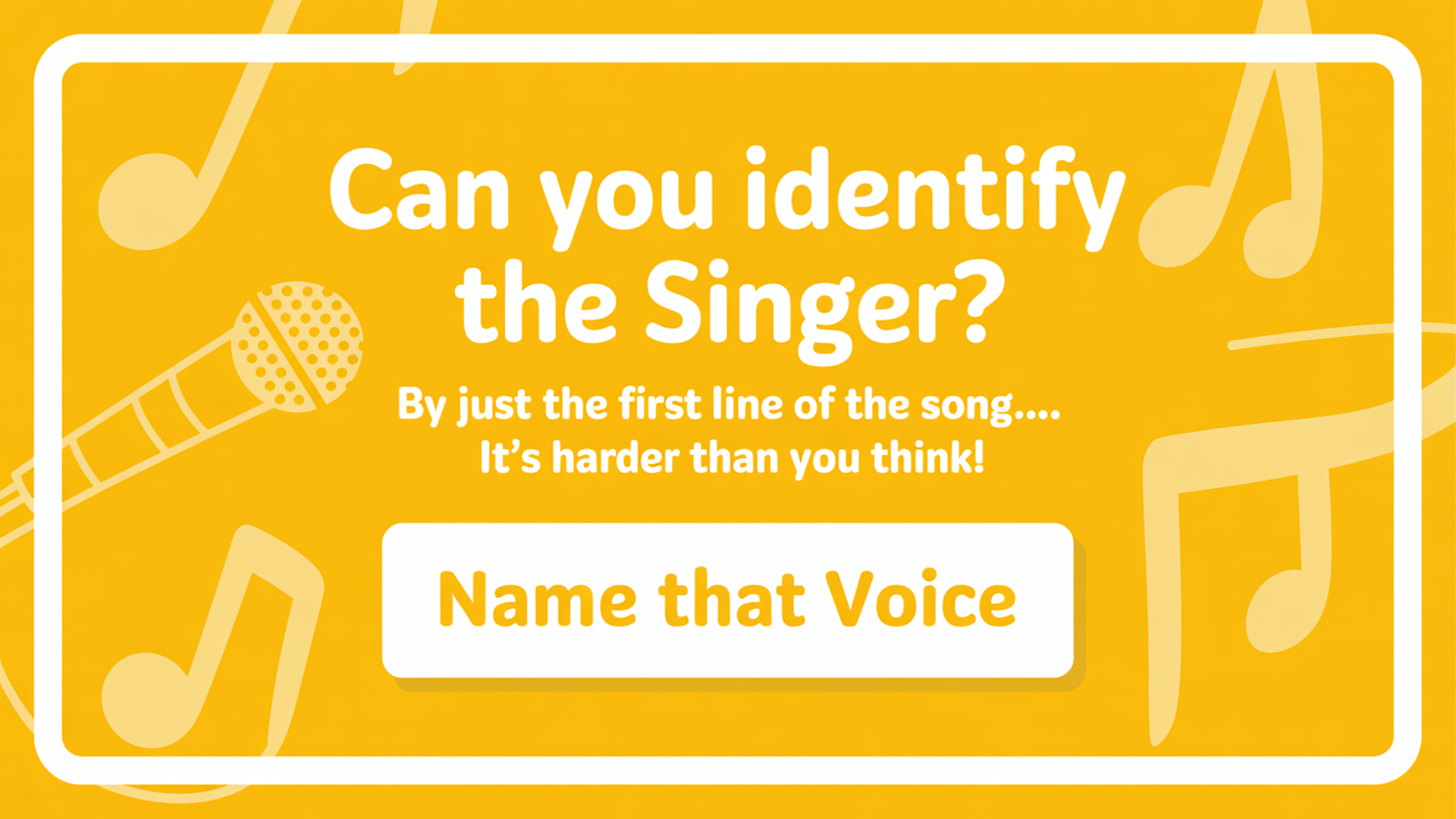 Banner for Can you name the artists?