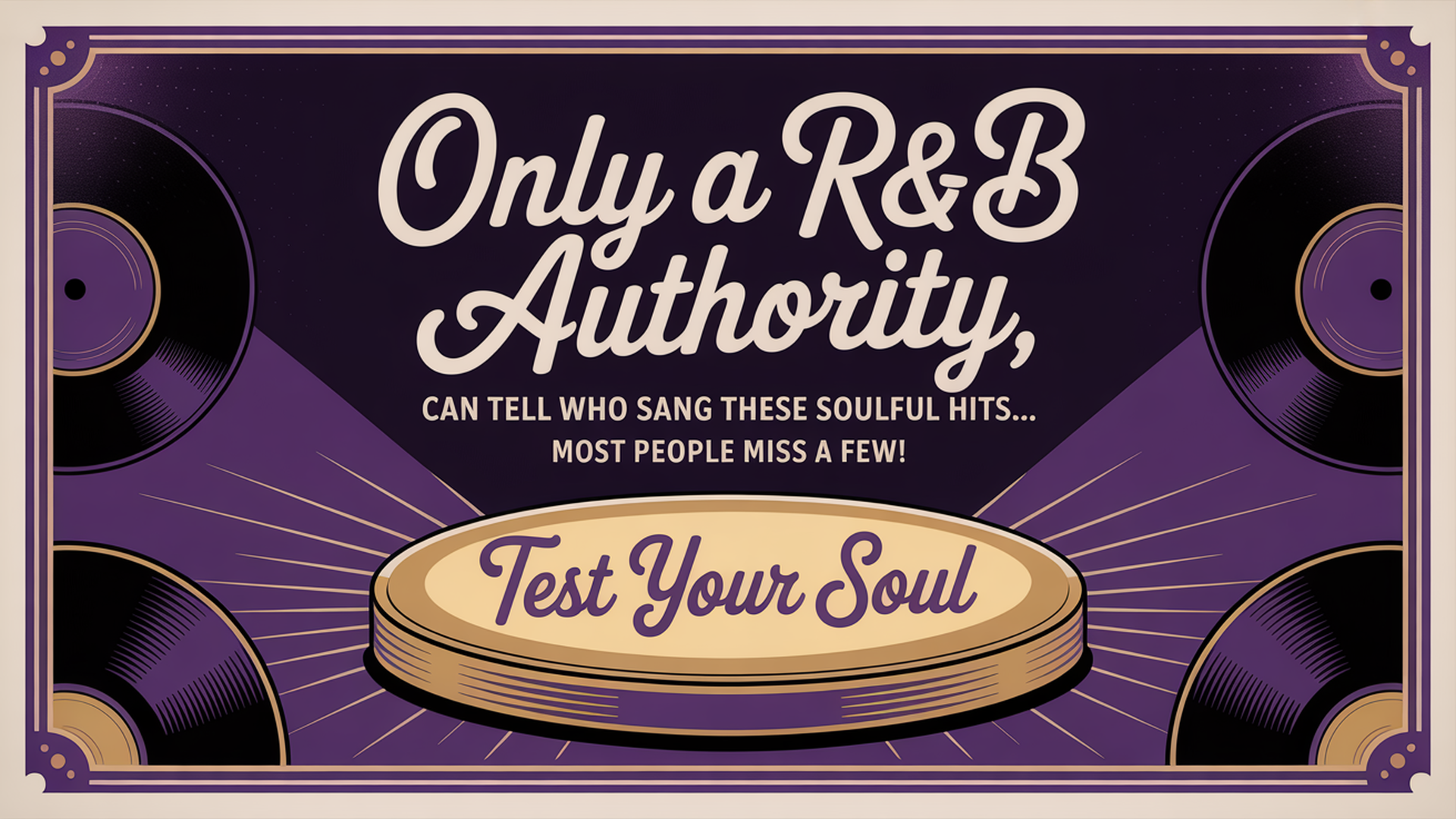 Banner for Who sang these RnB songs?