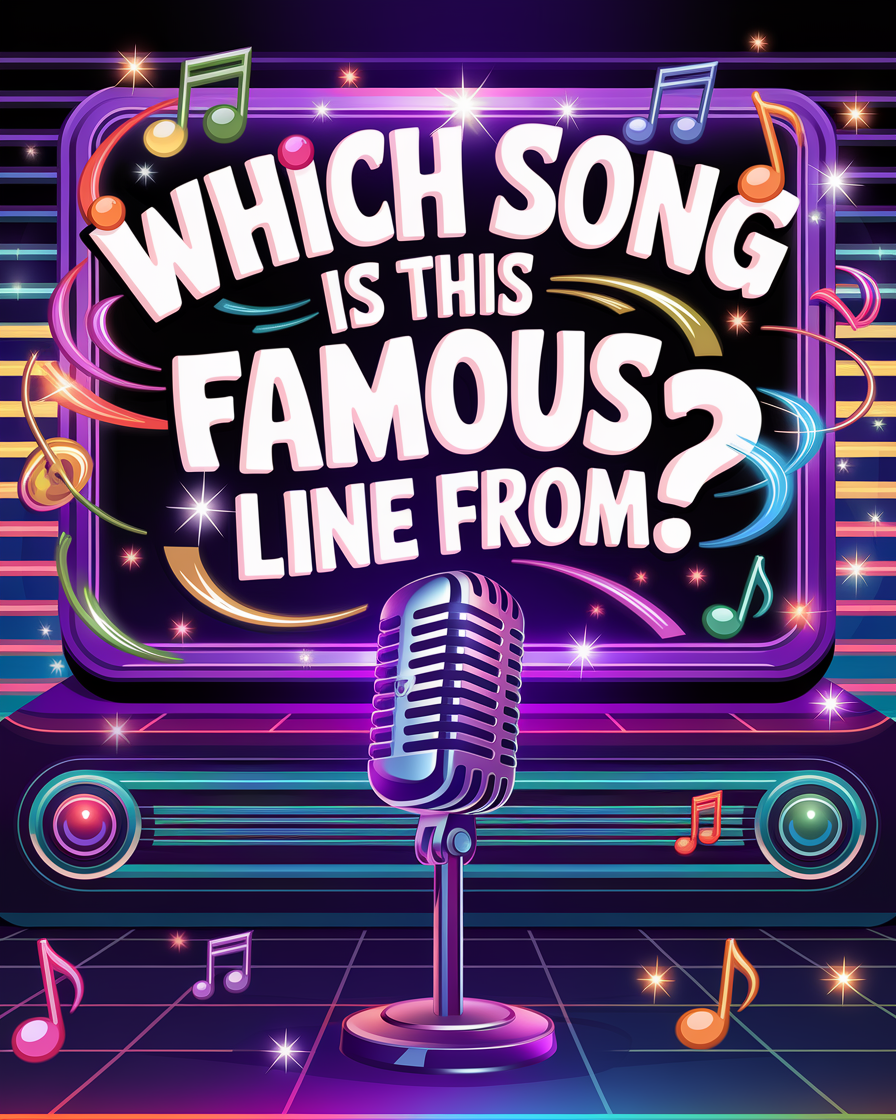 Banner for Which Song Is This Famous Line From?