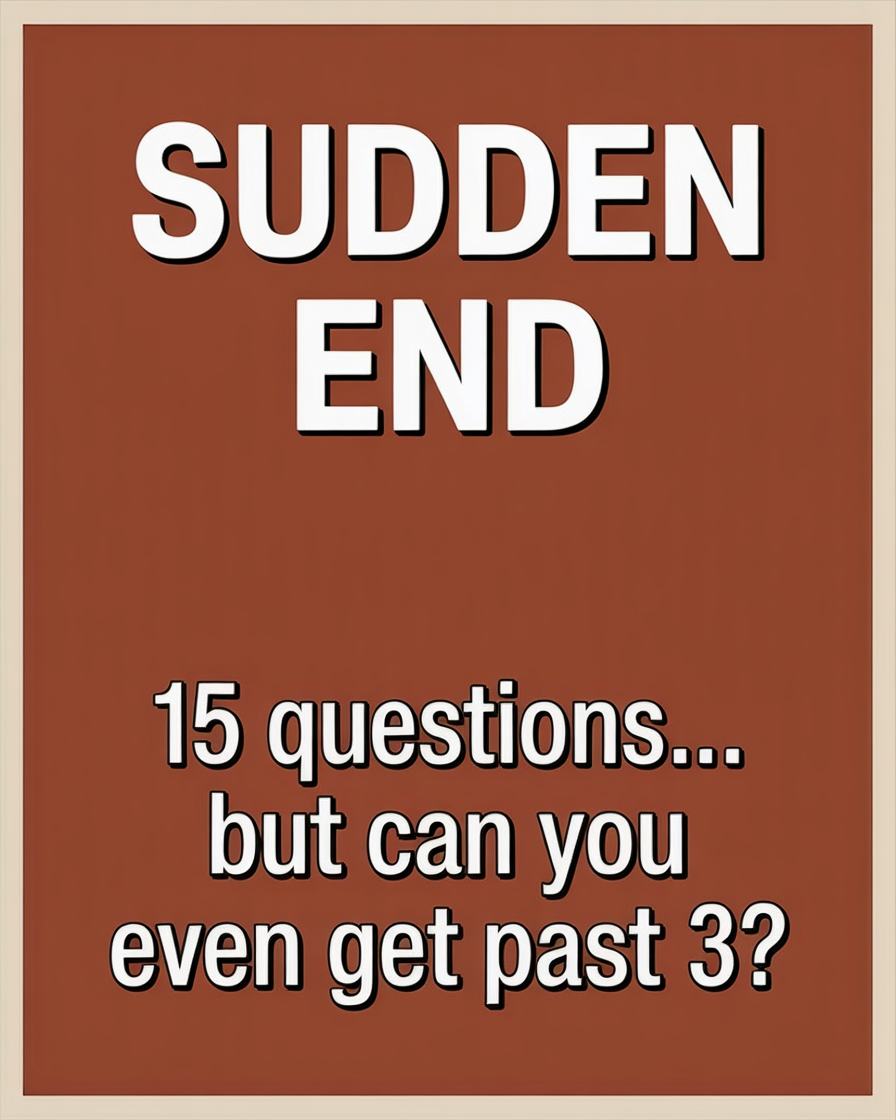 Banner for Sudden End Trivia Quiz