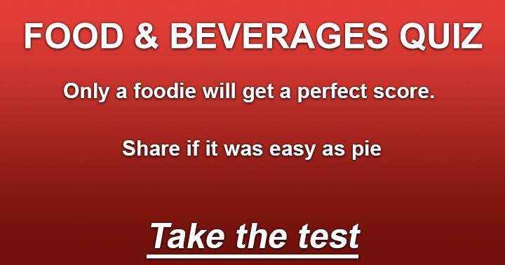 Banner for Fun quiz about Food & Beverages.