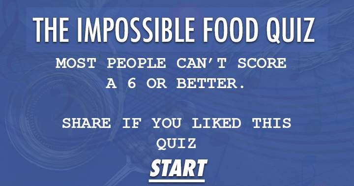 Banner for The Impossible Food Quiz. Hungry for a challenge?