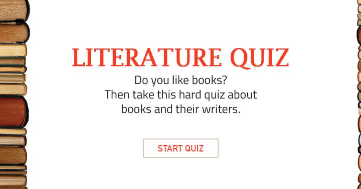 Banner for Very hard quiz about books and their writers!