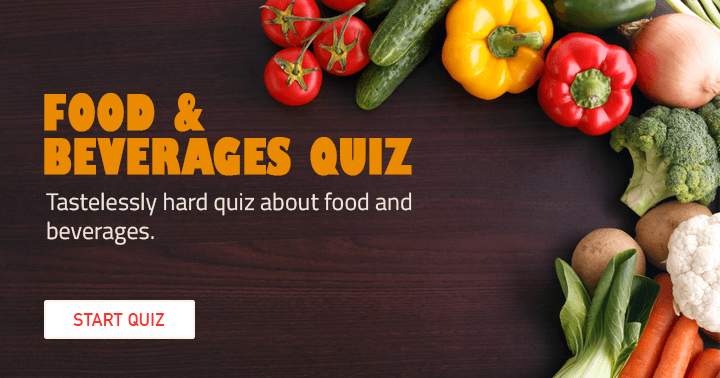 Banner for Enjoy this very hard quiz about food & beverages