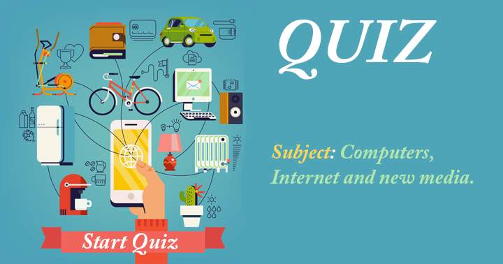 Banner for Very hard computers, internet and new media quiz.