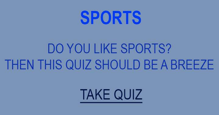 Banner for This quiz should be a breeze if you like sports!